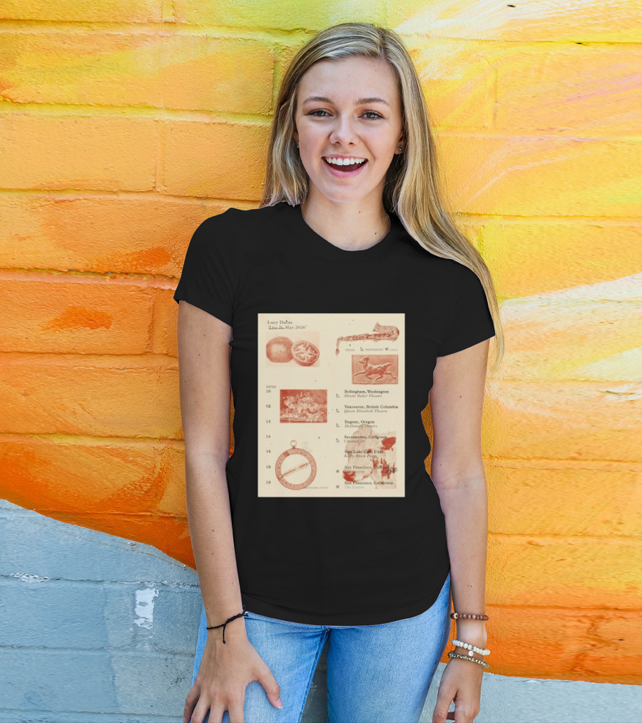 Lucy Dacus Live In May 2026 Sacramento Channel 24 Vintage Tour T-Shirt
