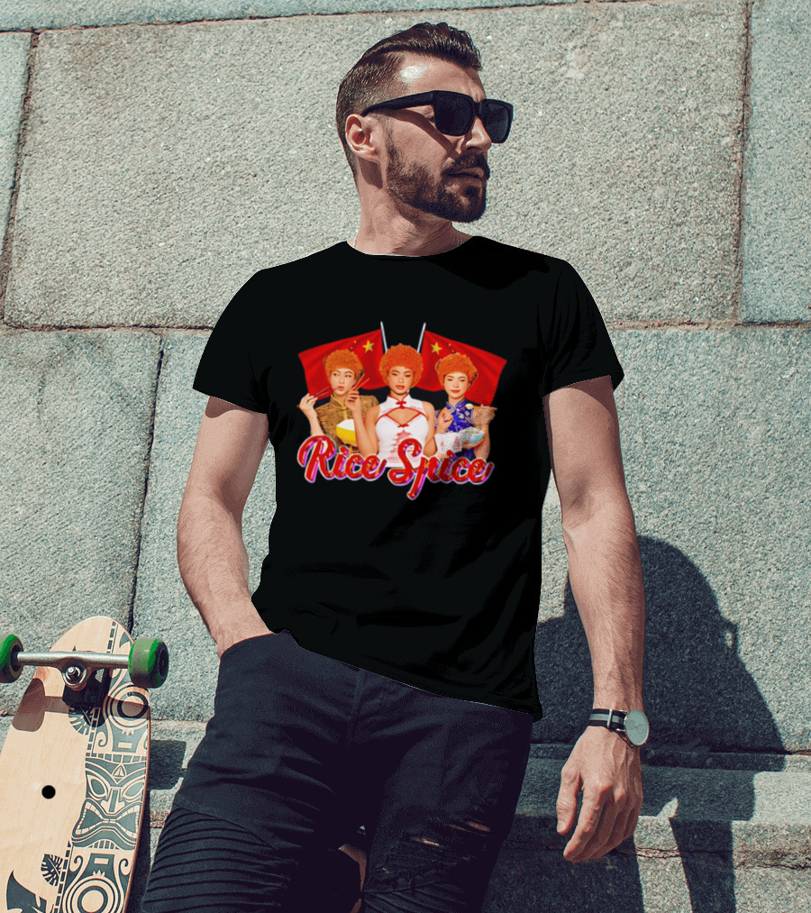 China Rice Spice Trio With Flags And Traditional Attire T-Shirt
