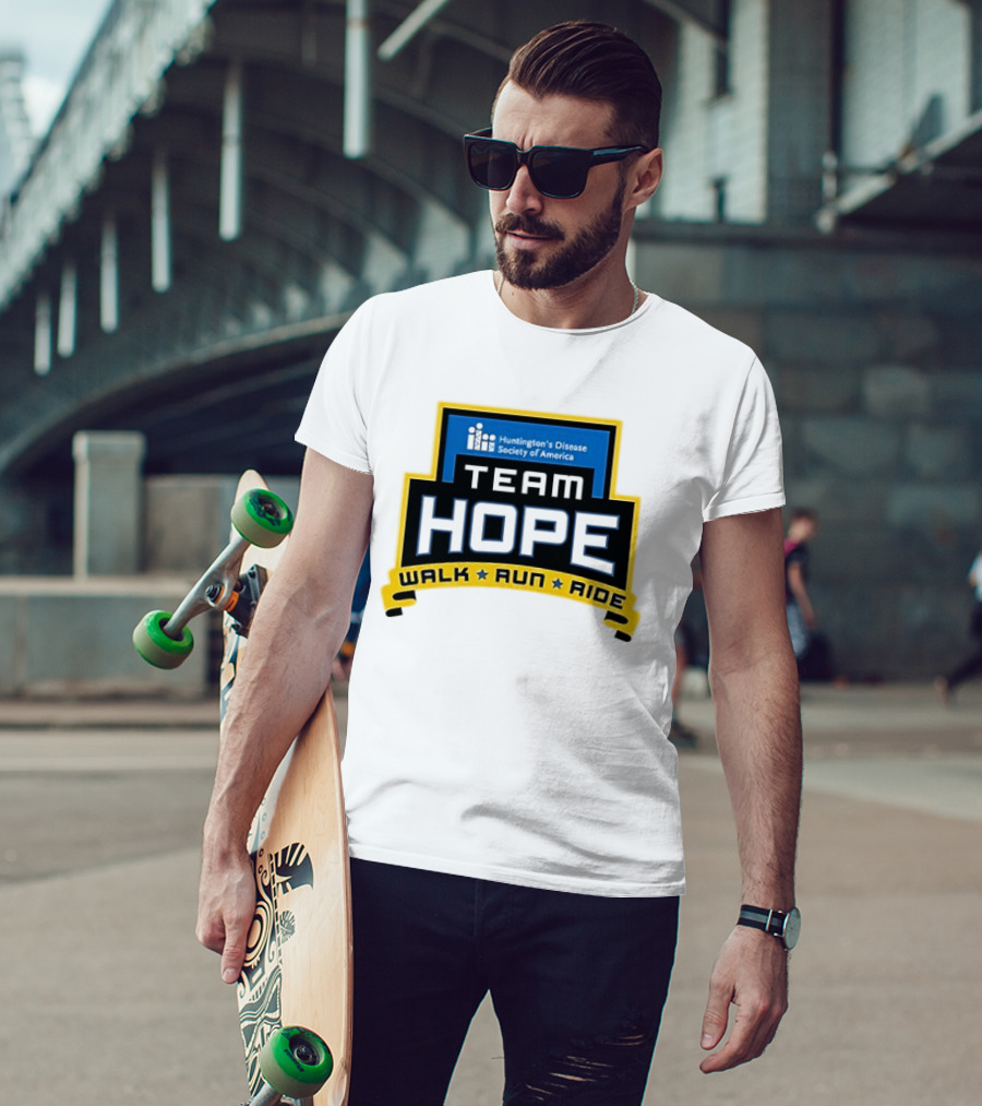 Team Hope Walk Run Ride Huntington's Disease Society Of America T-Shirt