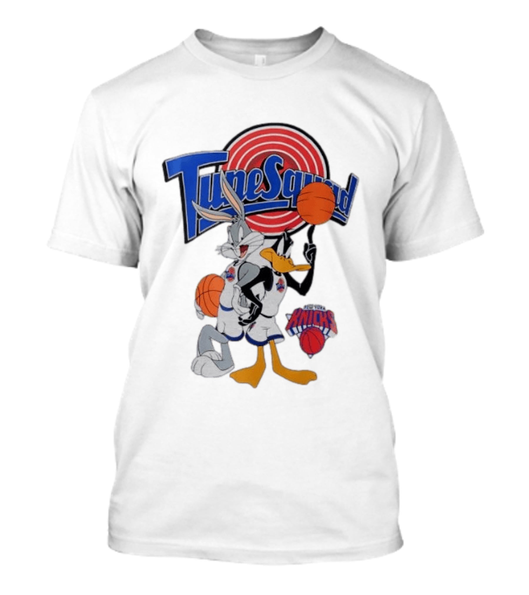TuneSquad Bugs Bunny Daffy Duck New York Knicks Basketball Sports T-Shirt