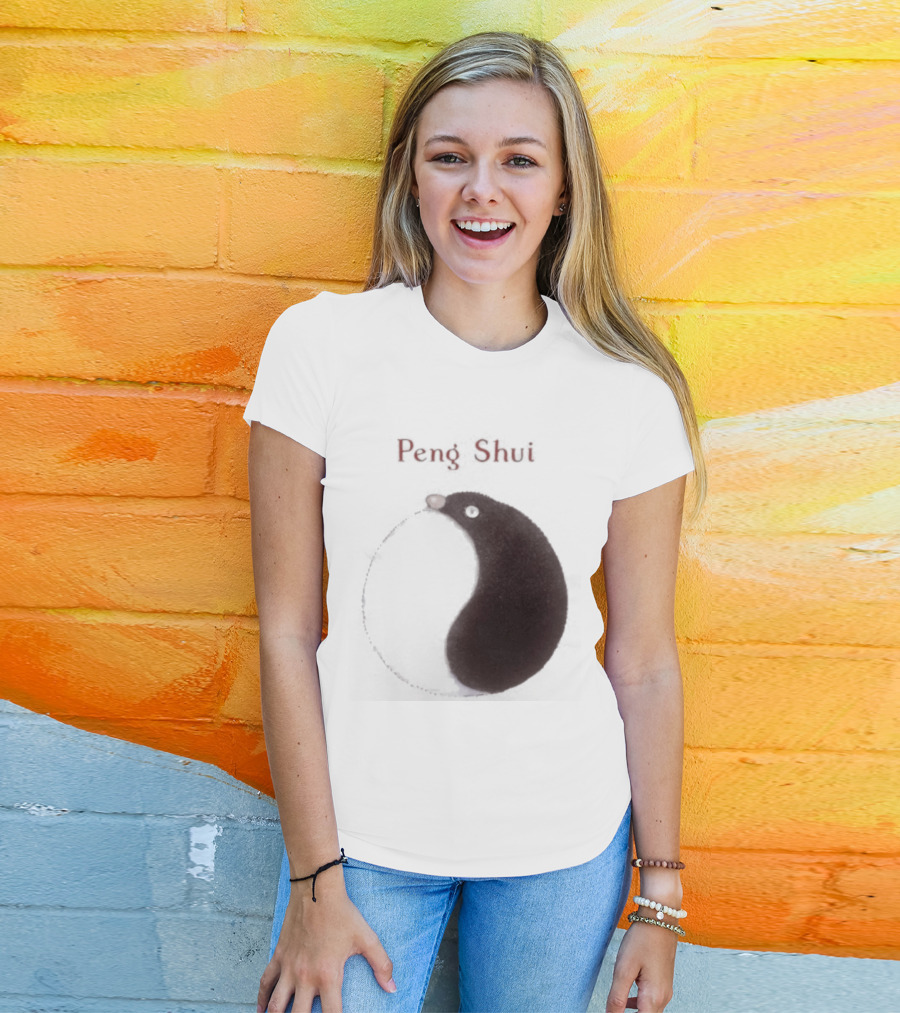Peng Shui Yin Yang Symbol Smoke T-Shirt