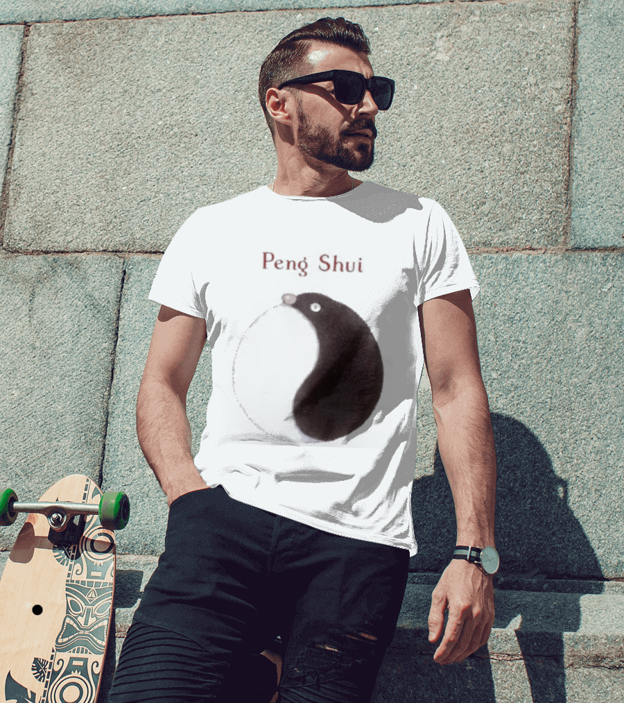Peng Shui Yin Yang Symbol Smoke T-Shirt