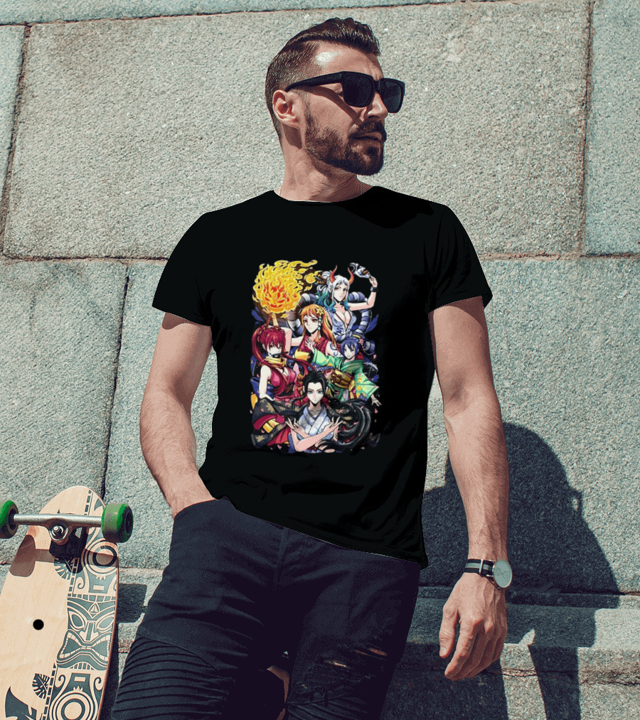 Wano Country Arc One Piece Anime Female Characters Crimson Voyage T-Shirt