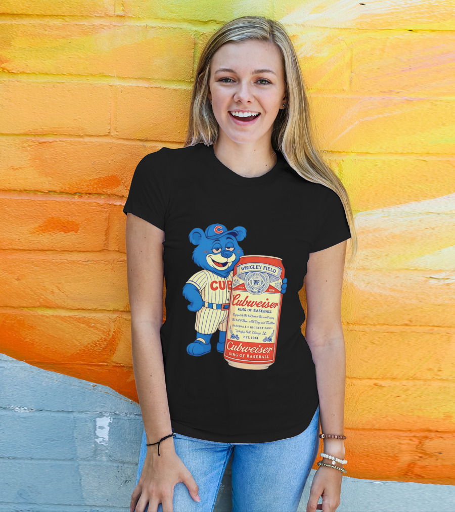 Cubs Wrigley Field Cubweiser King Of Baseball 1914 Bear Fans T-Shirt