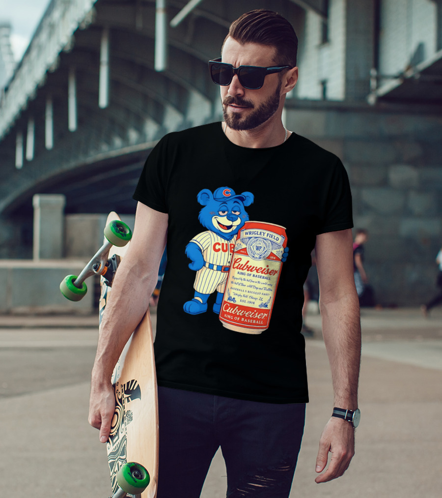 Cubs Wrigley Field Cubweiser King Of Baseball 1914 Bear Fans T-Shirt