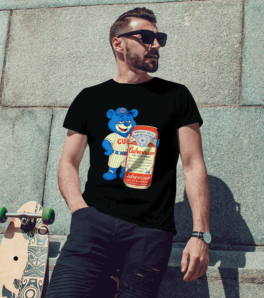 Cubs Wrigley Field Cubweiser King Of Baseball 1914 Bear Fans T-Shirt