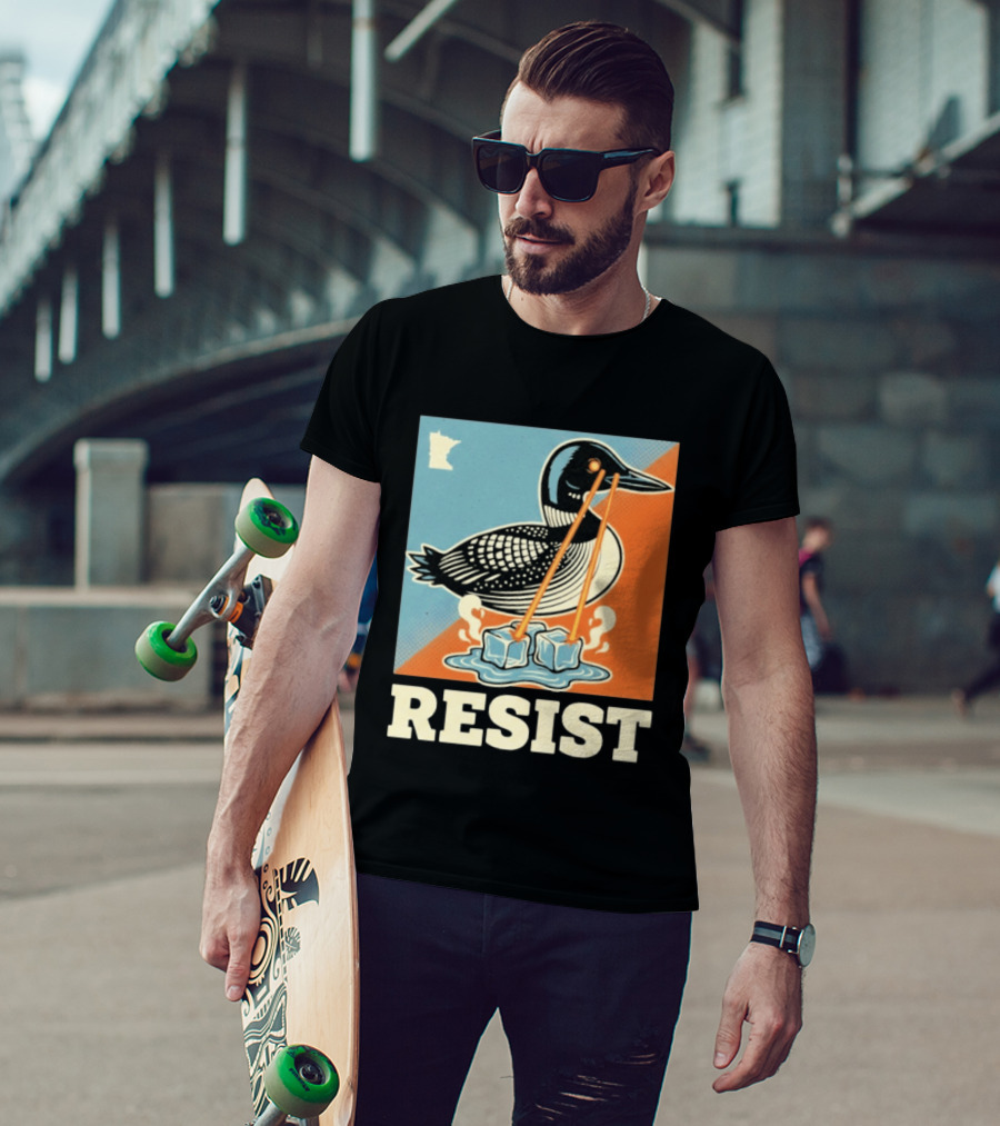 Resist Minneapolis Loon Ice Protest Minnesota T-Shirt