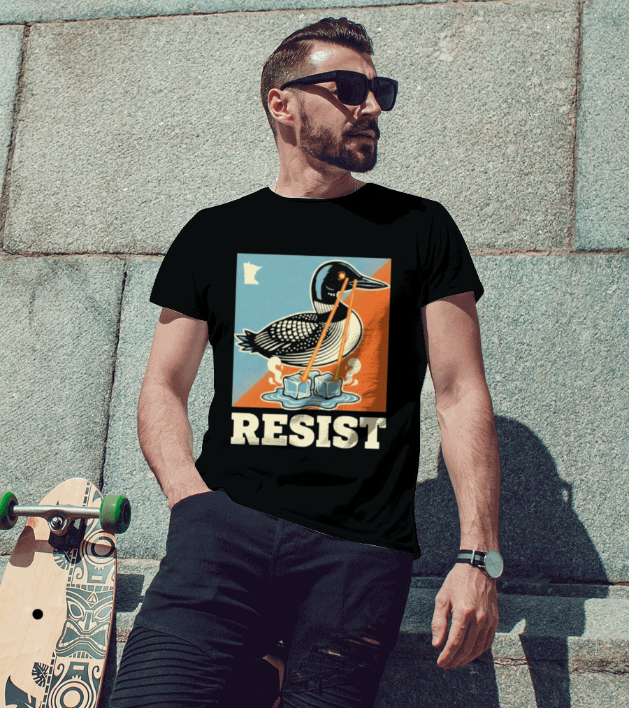 Resist Minneapolis Loon Ice Protest Minnesota T-Shirt