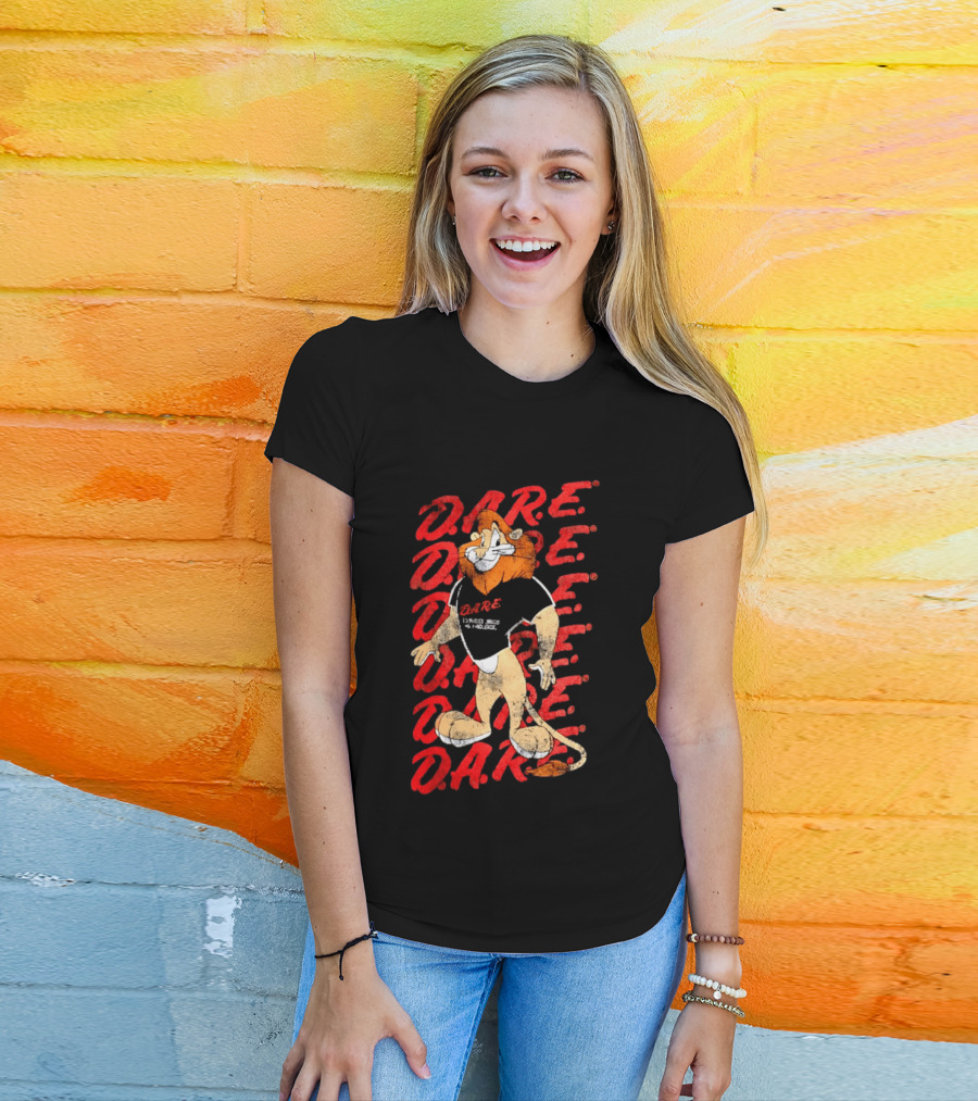 DARE To Resist Drugs And Violence Daren The Lion T-Shirt