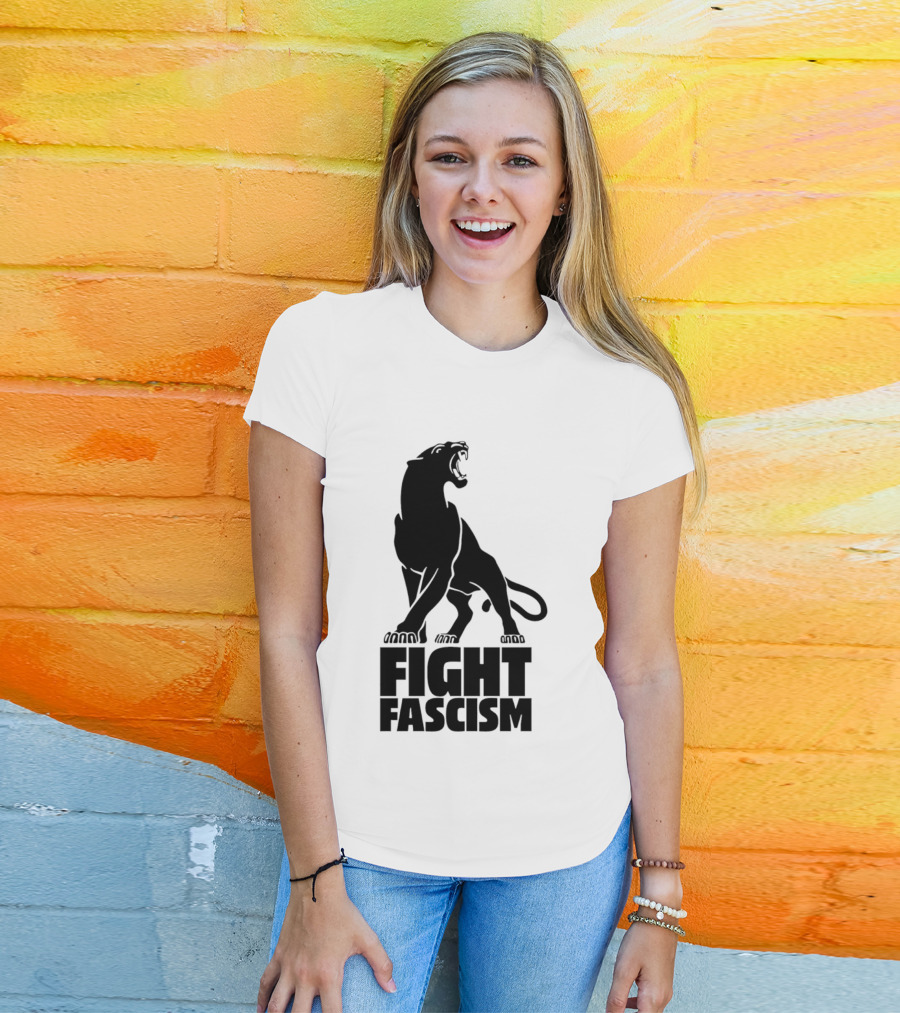 Fight Fascism Panther Roar Black Power Movement T-Shirt