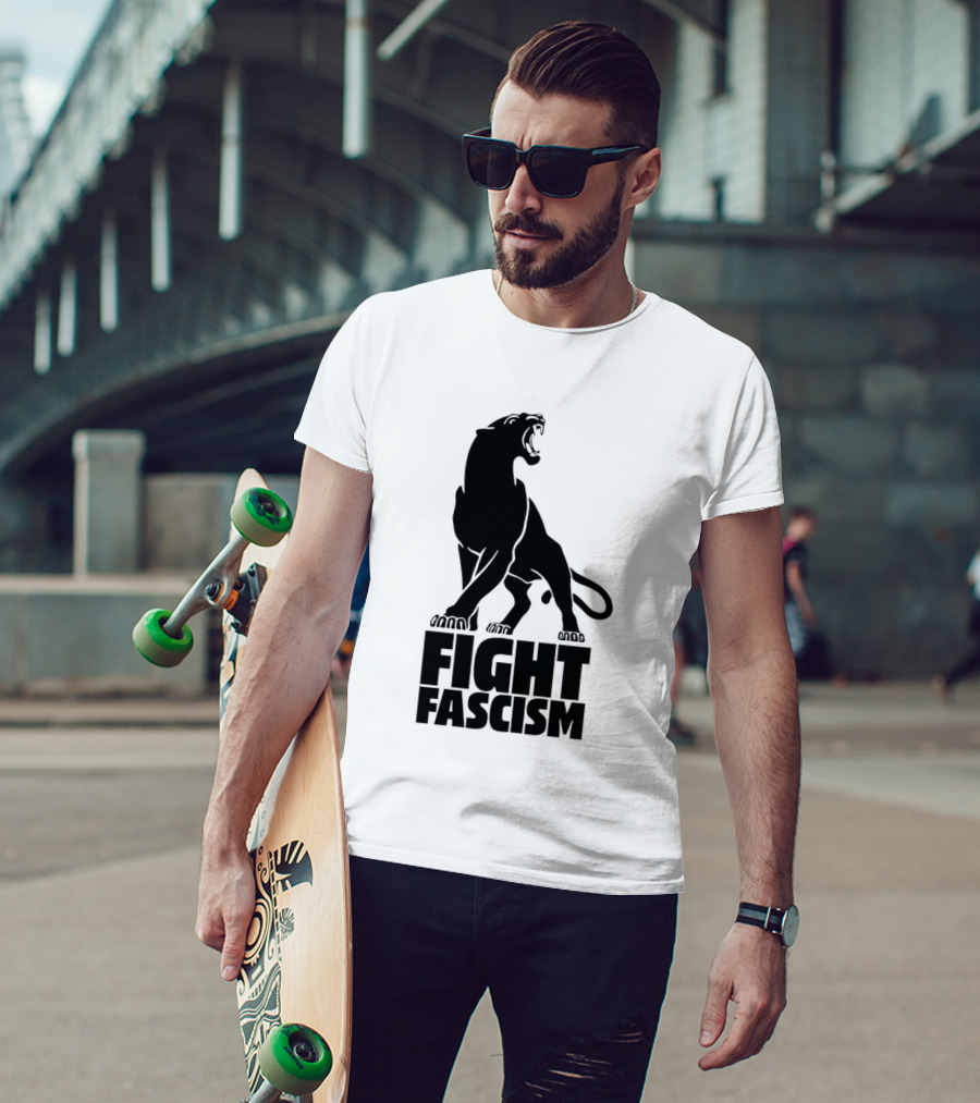 Fight Fascism Panther Roar Black Power Movement T-Shirt