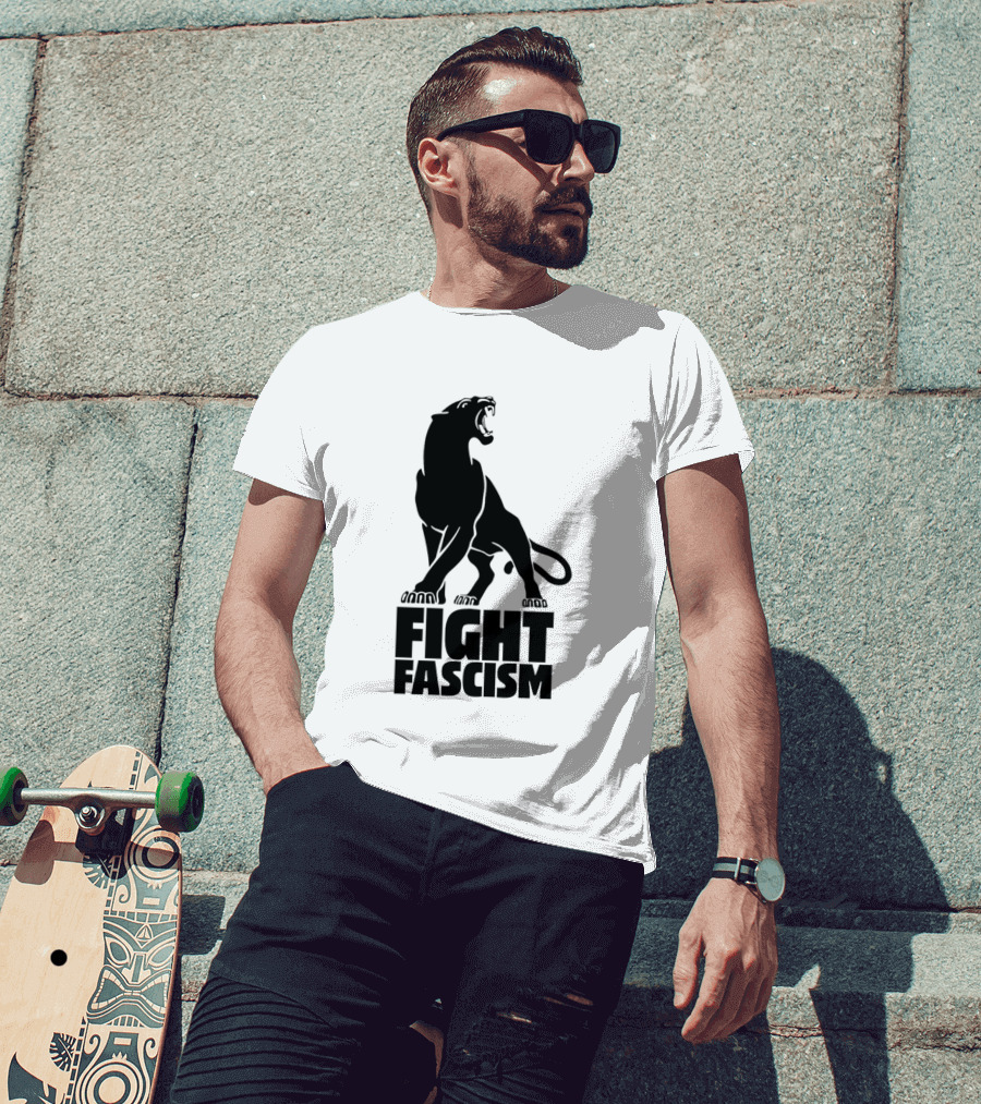 Fight Fascism Panther Roar Black Power Movement T-Shirt