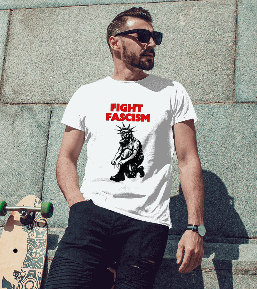 Fight Fascism Liberty Not Fascism Abolish ICE T-Shirt