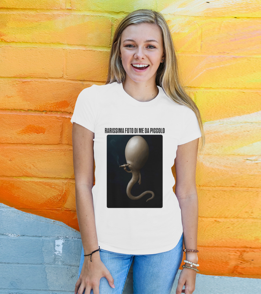 Rarissima Foto Di Me Da Piccolo Alieno Iconico Comico Divertente T-Shirt