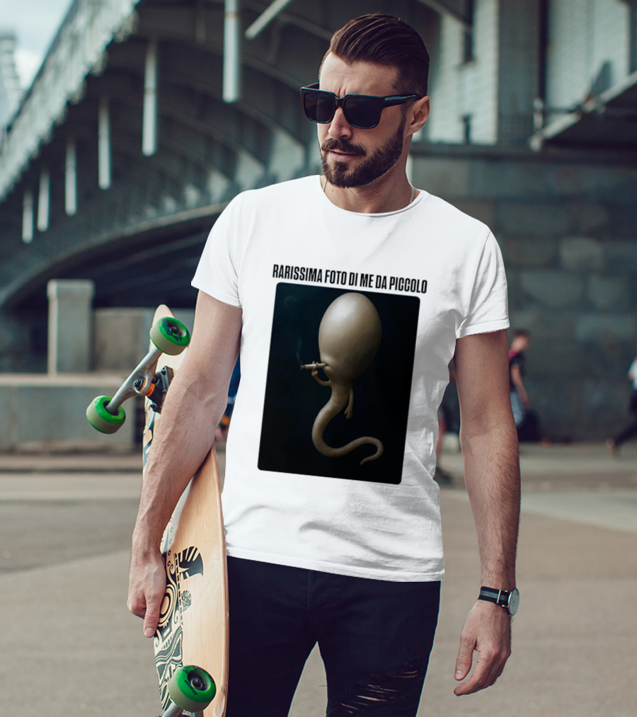 Rarissima Foto Di Me Da Piccolo Alieno Iconico Comico Divertente T-Shirt