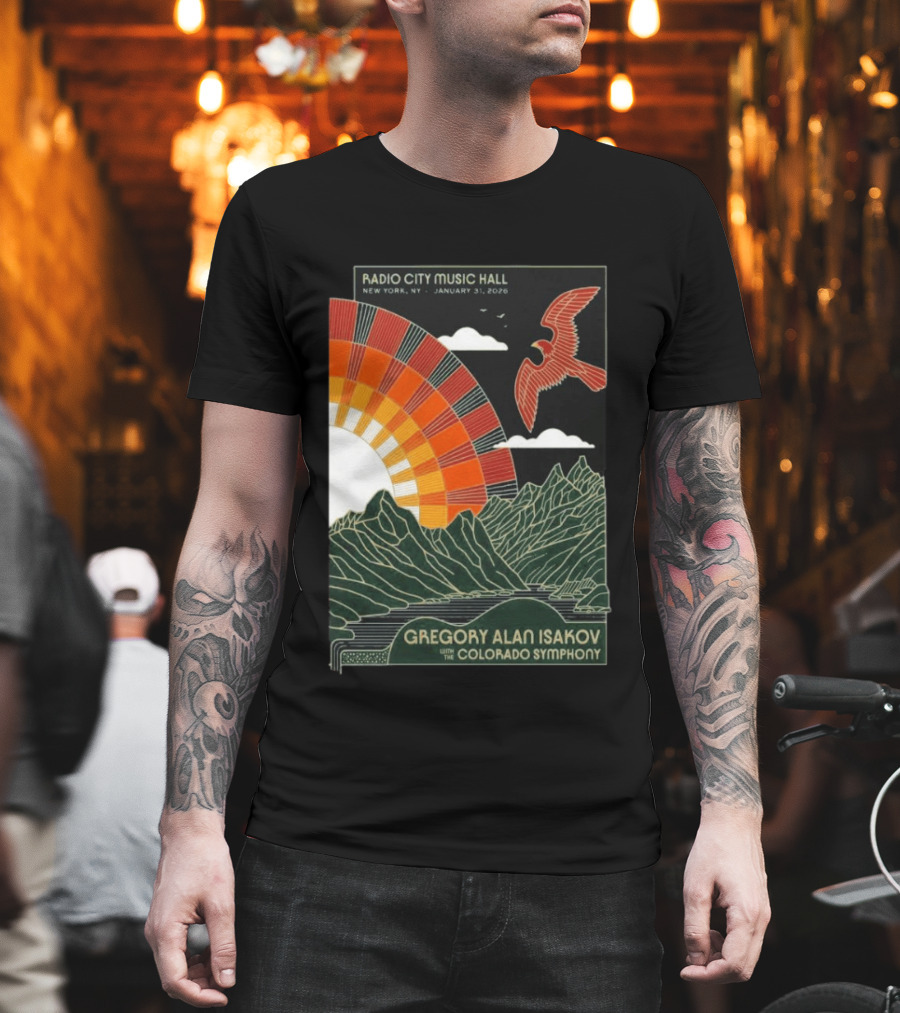 Gregory Alan Isakov with Colorado Symphony Radio City Music Hall January 31 2026 T-Shirt