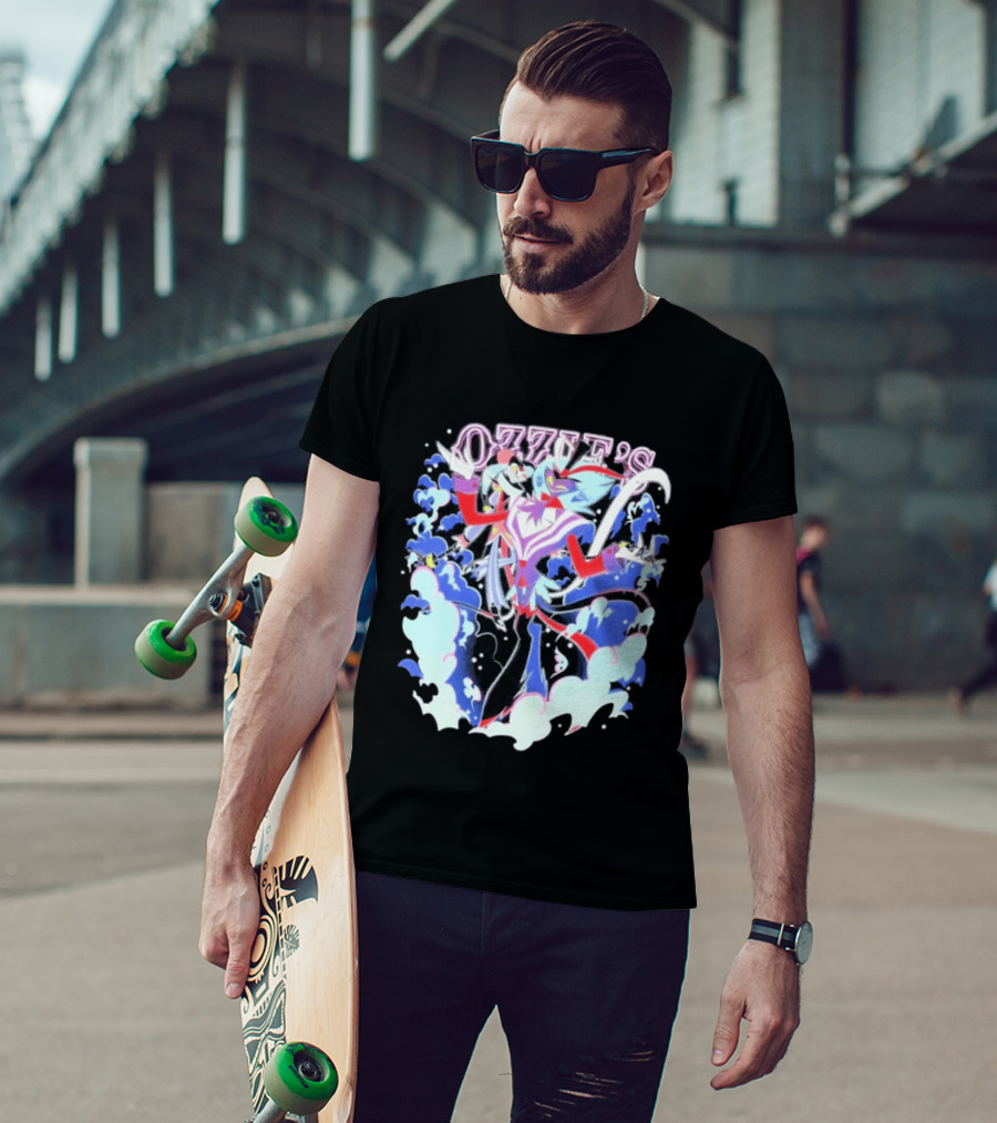 Ozzie's Helluva Boss Fizzarolli Asmodeus Clouds T-Shirt