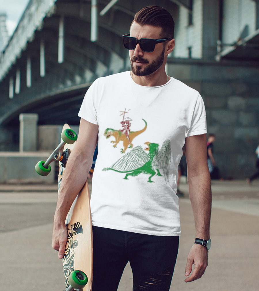 Jack Black Monster Tag Dinosaur And Griffin Fantasy T-Shirt