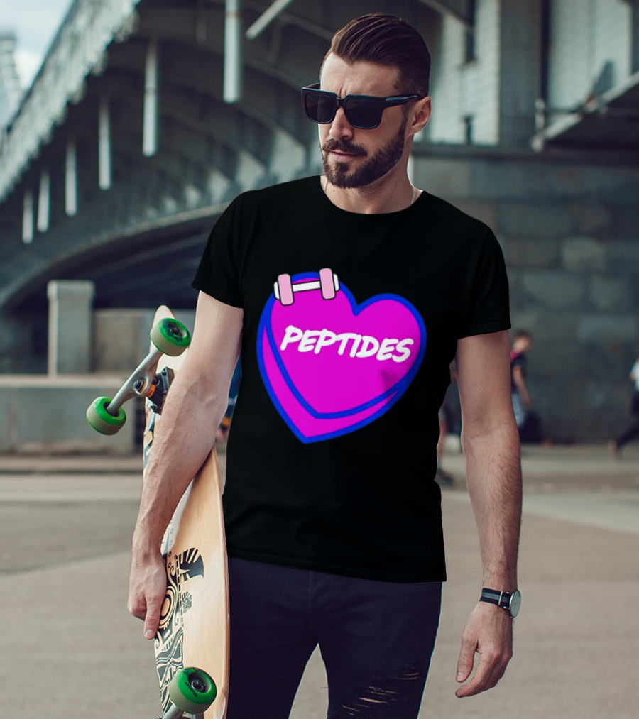 Valentines Day Sweet Hearts Love Peptides Candy Workout T-Shirt