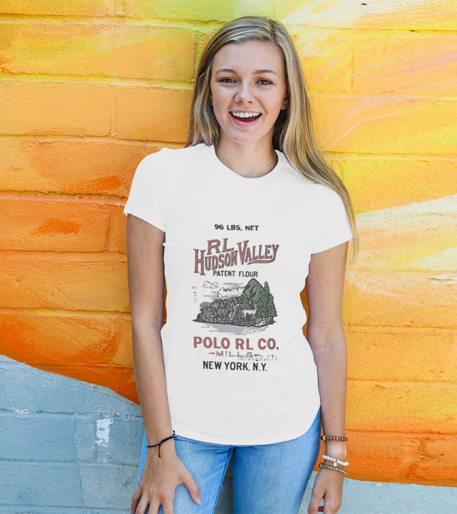 RL Hudson Valley Patent Flour Polo RL Co New York NY 50 LBS Net T-Shirt
