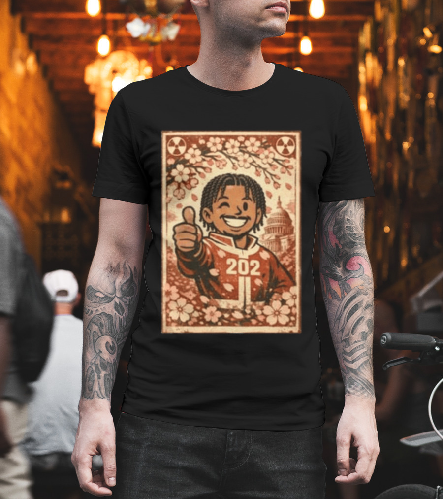 Vault 202 February 26 Cherry Blossom Capitol Thumbs Up T-Shirt
