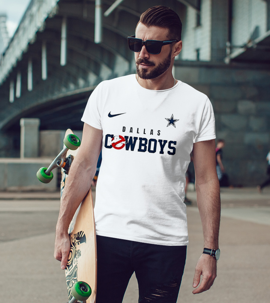 Nike Dallas Cowboys Ghostbusters Collaboration Who Ya Gonna Call T-Shirt