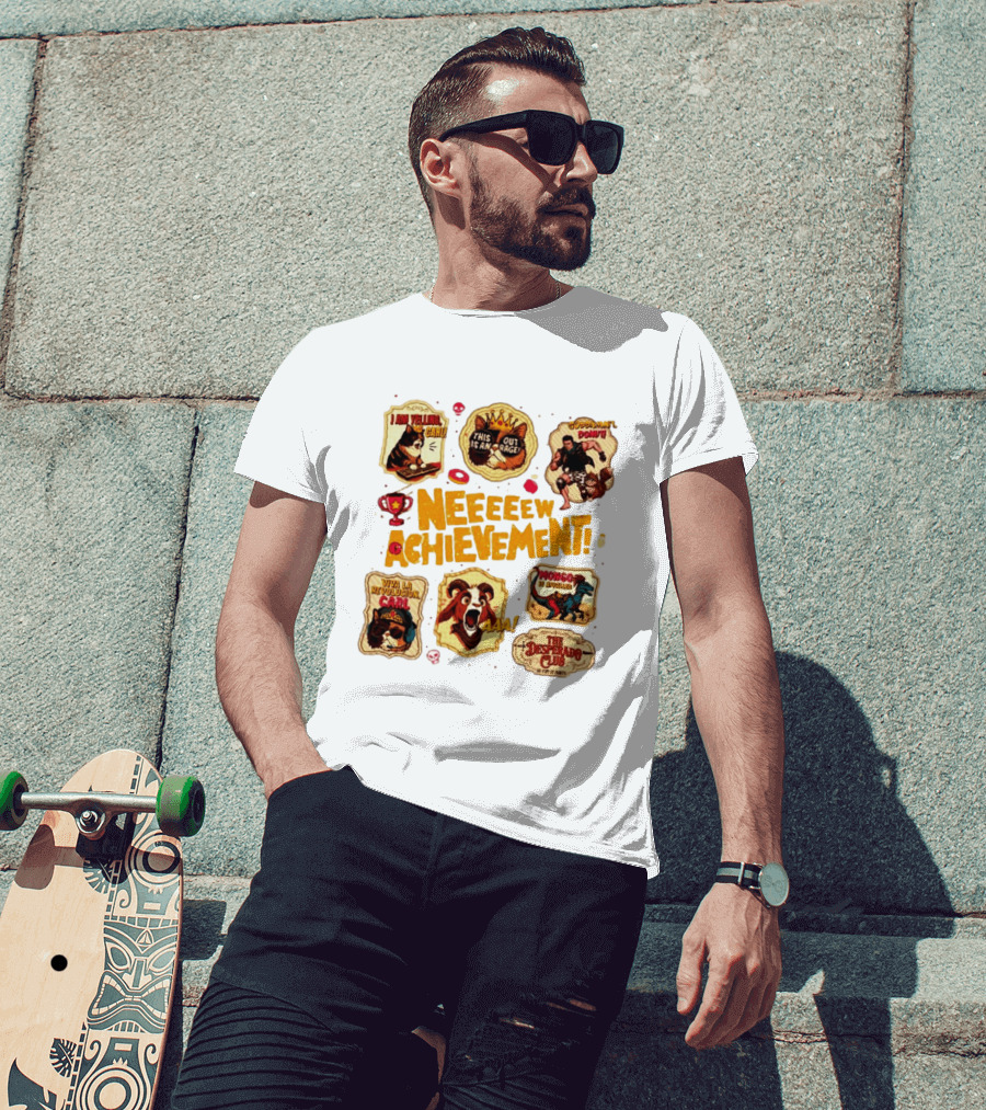 Neeeeew Achievement Viva La Revolucion Carl Goddamnit Donut Mongo The Desperado Club T-Shirt