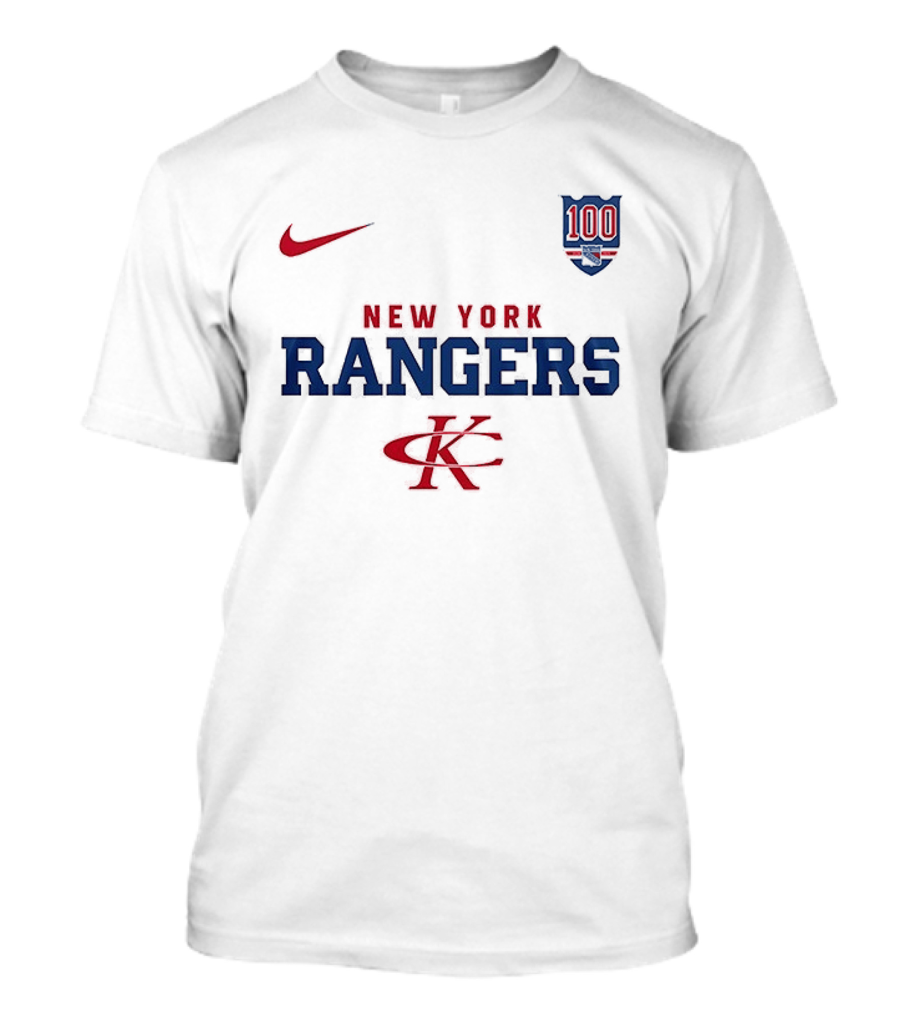 New York Rangers Kenny Chesney No Shoes Nation Tour Nike Collaboration 100th Anniversary T-Shirt