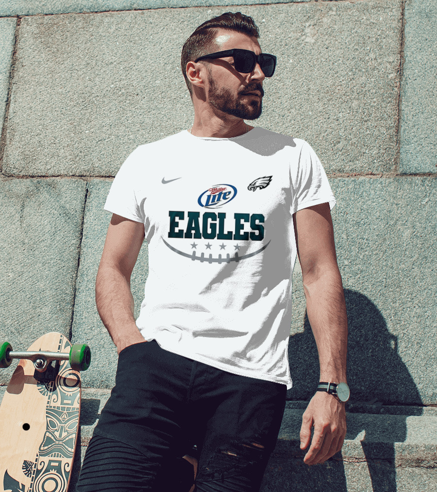Philadelphia Eagles Miller Time Nike Football Team Collaboration T-Shirt