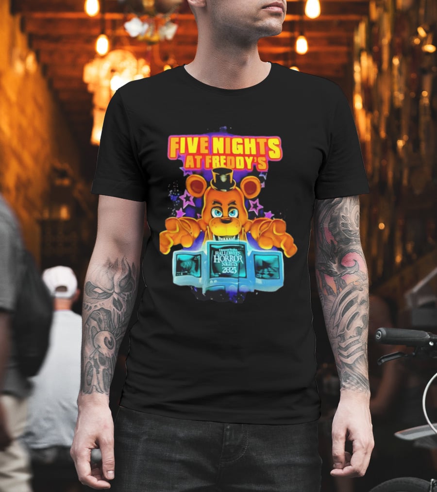Five Nights at Freddy's Halloween Horror Nights 2025 Freddy Fazbear animatronic T-Shirt