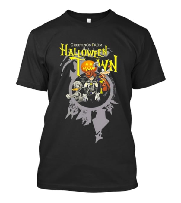 Greetings From Halloween Town Disney Kingdom Hearts Graphic Adventure T-Shirt