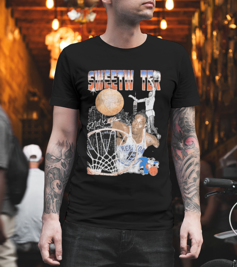 Mitchell And Ness Nathaniel Clifton Sweetwater New York Knicks NBA Pioneers Player T-Shirt