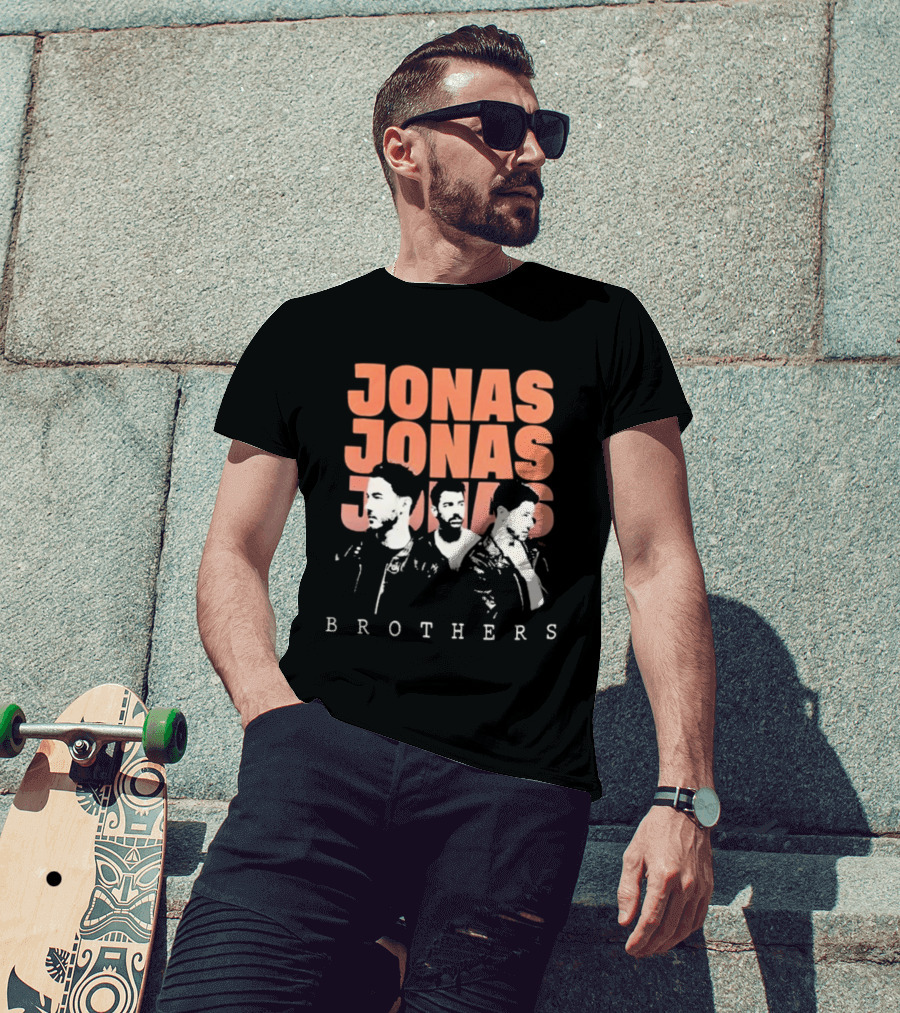 Jonas Brothers Repetitive Text Fan T-Shirt