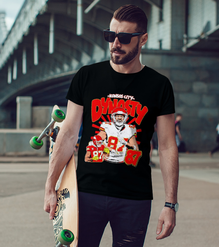 Kansas City Dynasty 87 Kelce Football Legacy T-Shirt