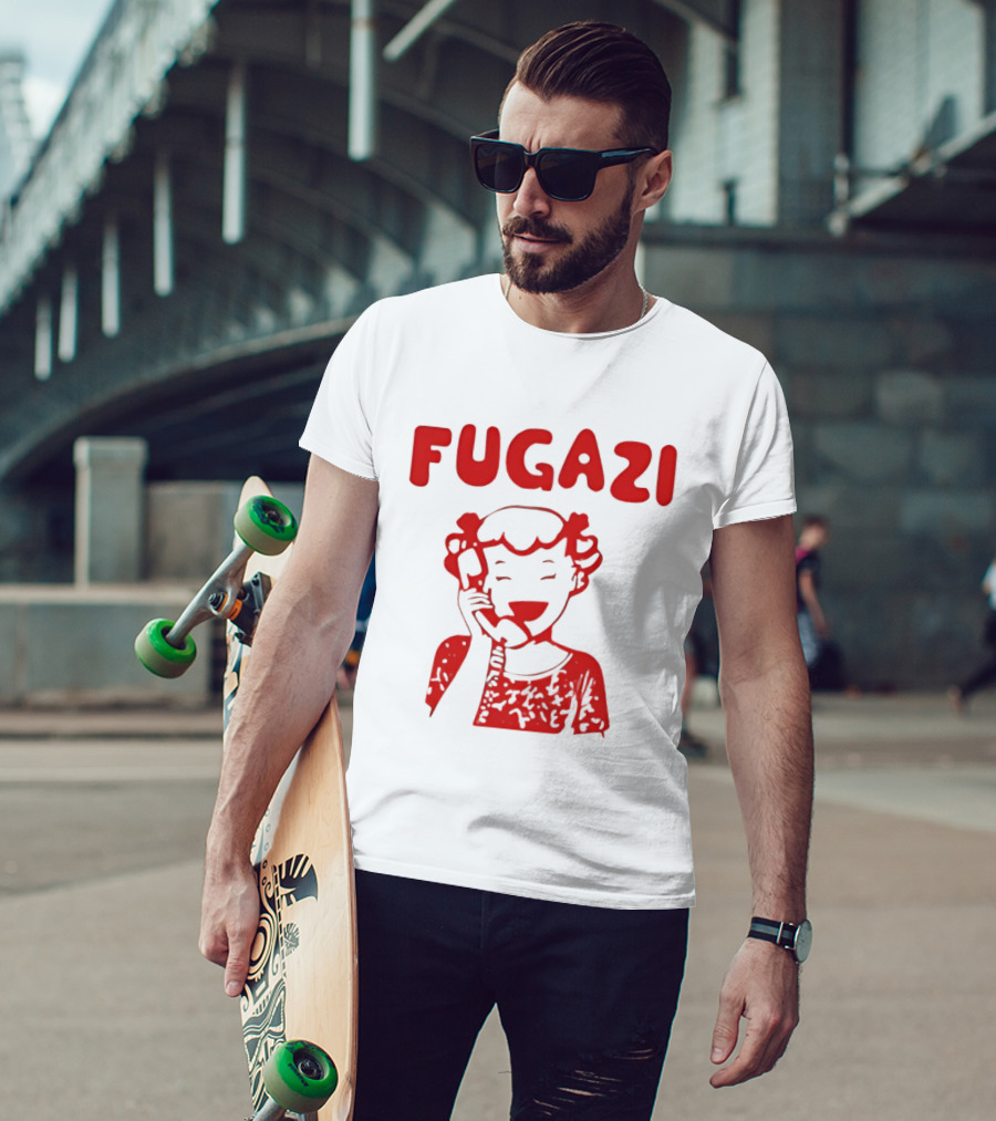 Fugazi Red Cartoon T-Shirt