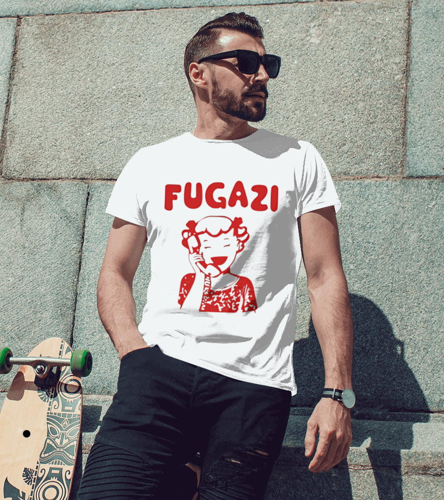 Fugazi Red Cartoon T-Shirt