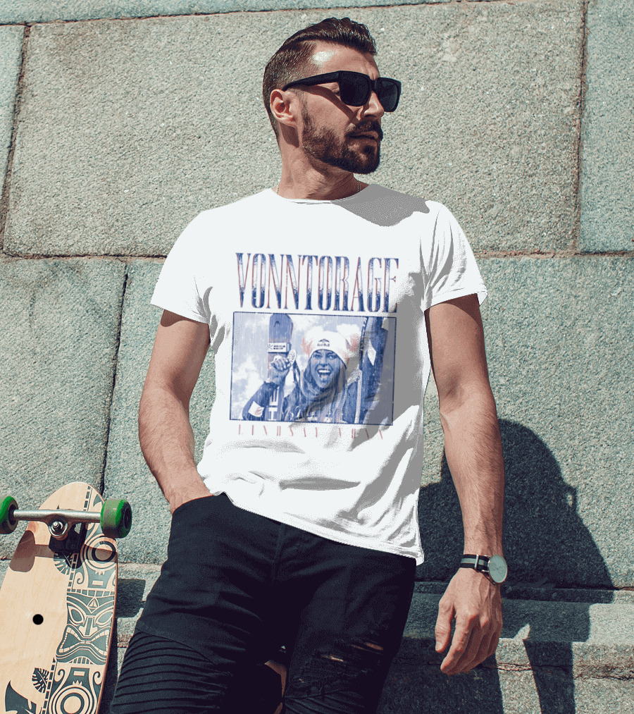 VONNtorage Lindsey Vonn Skiing Championship Fan Gear T-Shirt