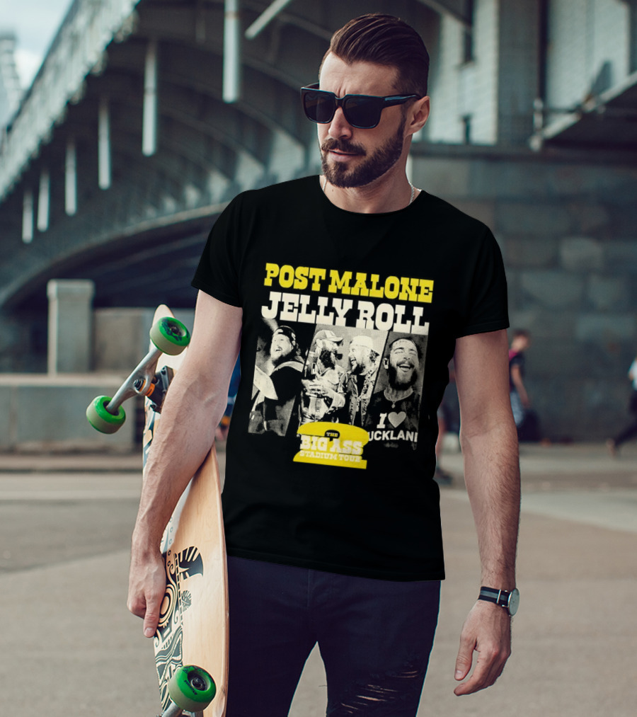 Post Malone Jelly Roll Big Ass Stadium Tour Part 2 T-Shirt