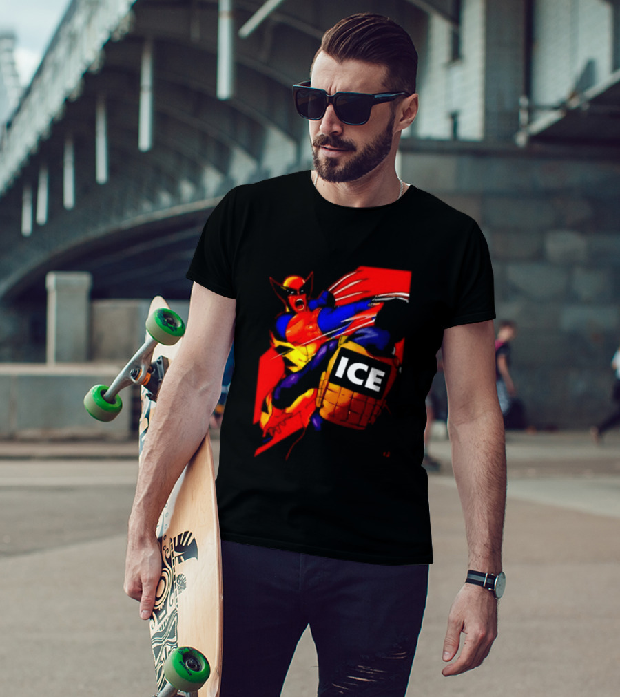 Wolverine Fuck ICE Forever And Always Claws Action T-Shirt