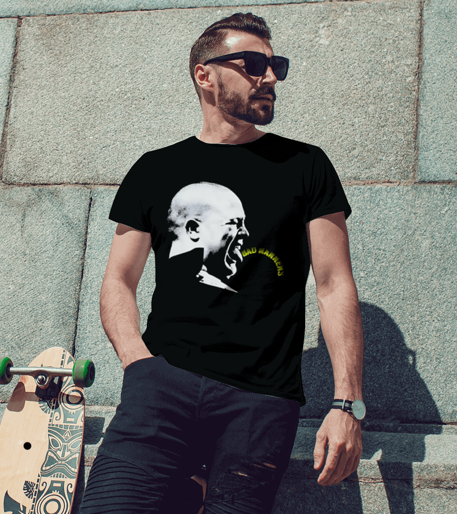 Bad Manners Buster Bloodvessel Tongue Out Profile T-Shirt