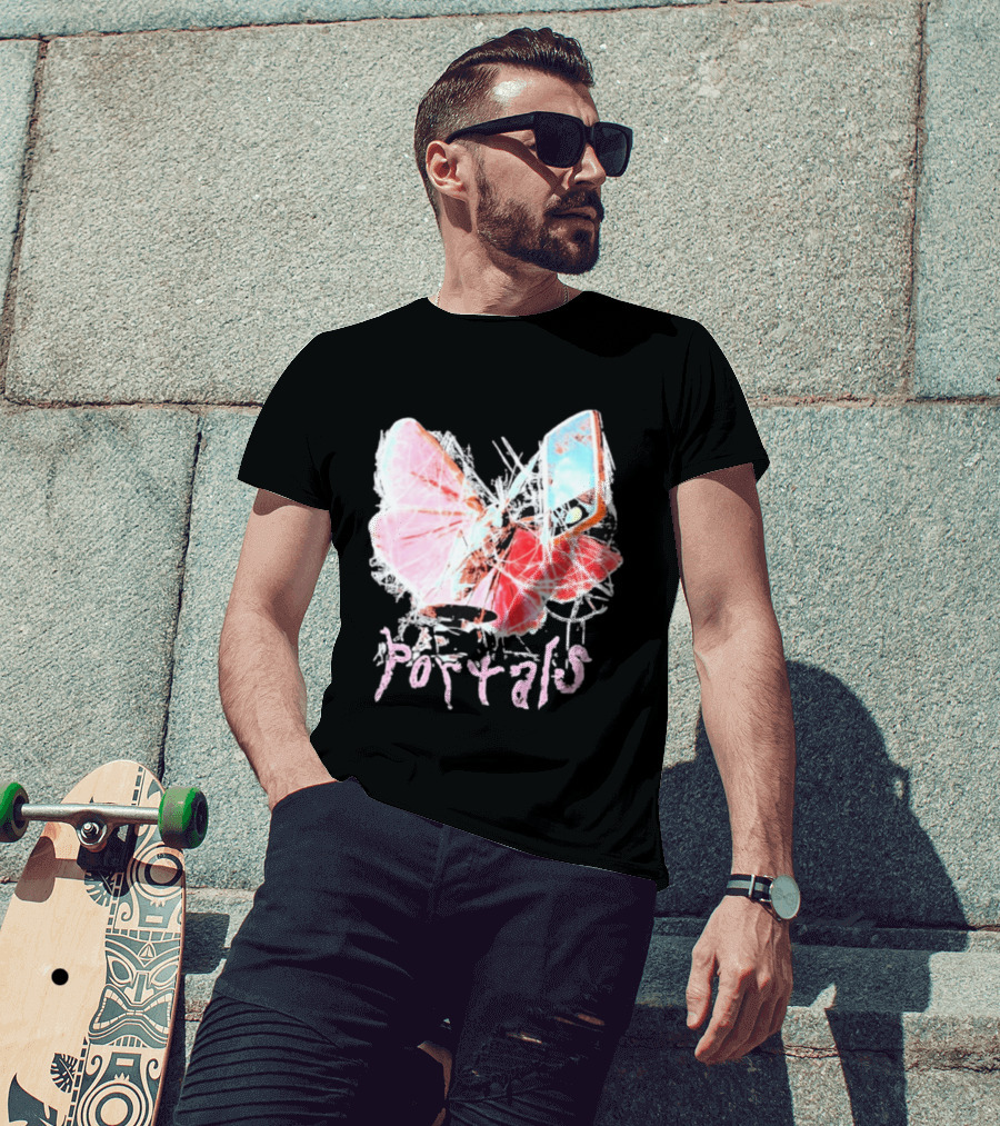 Melanie Martinez Portals Spiderweb Butterfly Phone T-Shirt