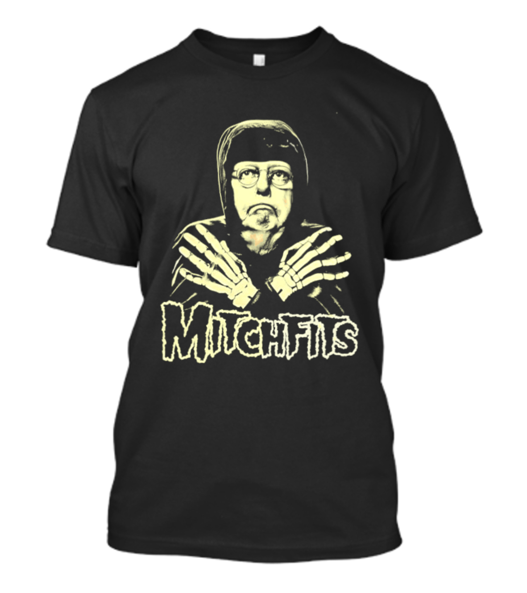 Misfits Holiday Horror Punk Skeleton Icon Holiday T-Shirt