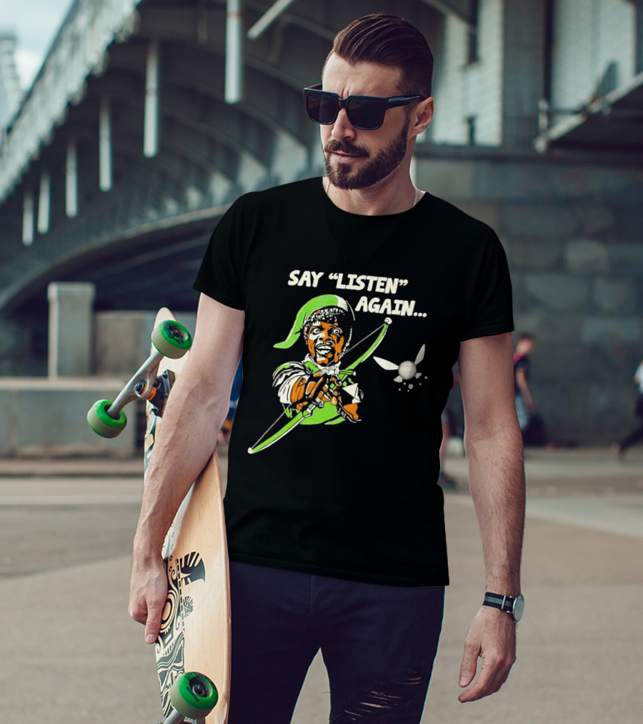 Say Listen Again Jules Winnfield Meets Zelda T-Shirt