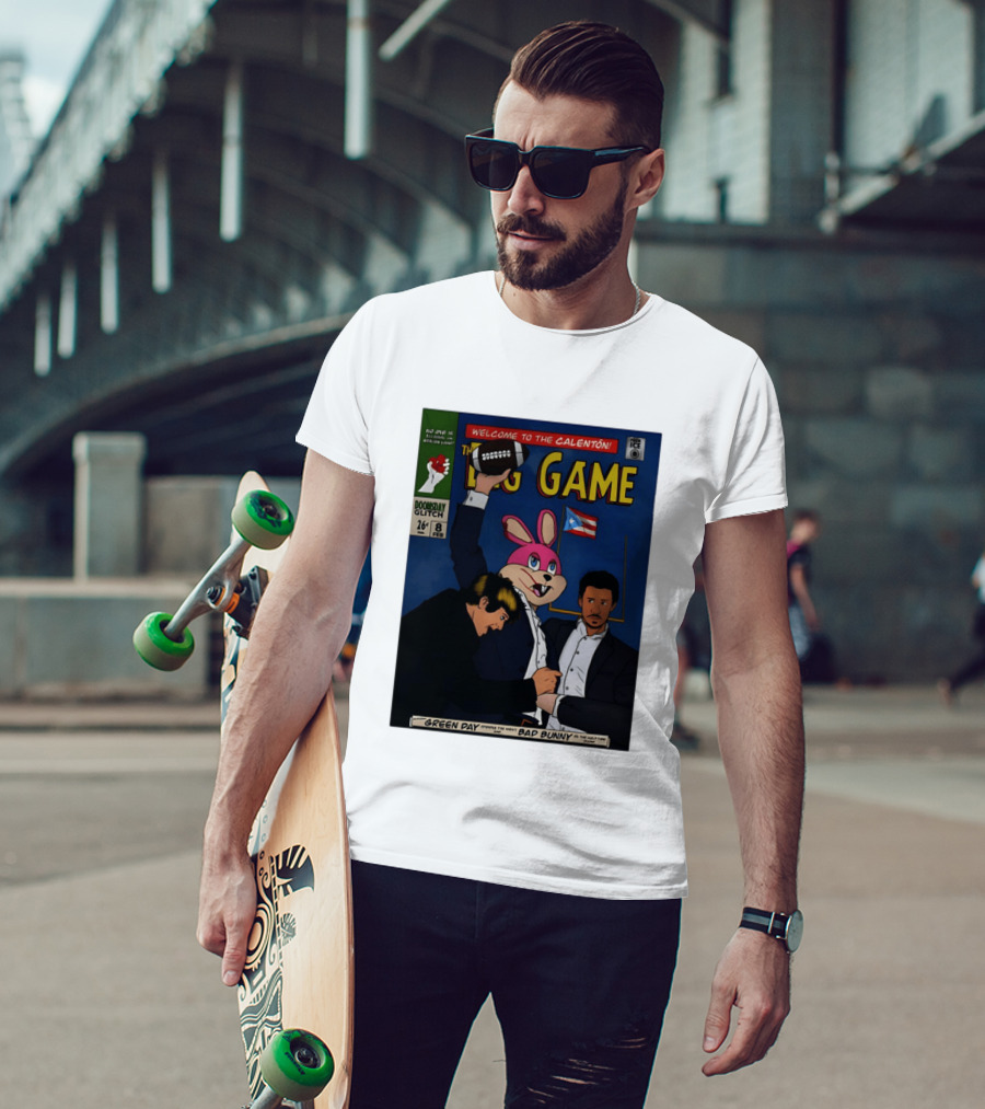 Welcome To The Calenton The Big Game Green Day Bad Bunny Doomsday Glitch T-Shirt