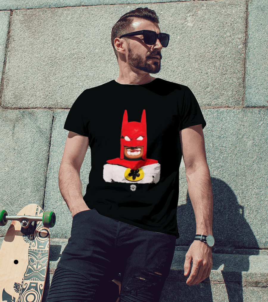 Spooky Vameee Batman Red White Figure T-Shirt