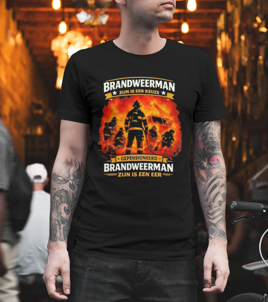 Gepensioneerd Brandweerman Zijn Is Een Eer Keuze en Eer voor Brandweerman T-Shirt