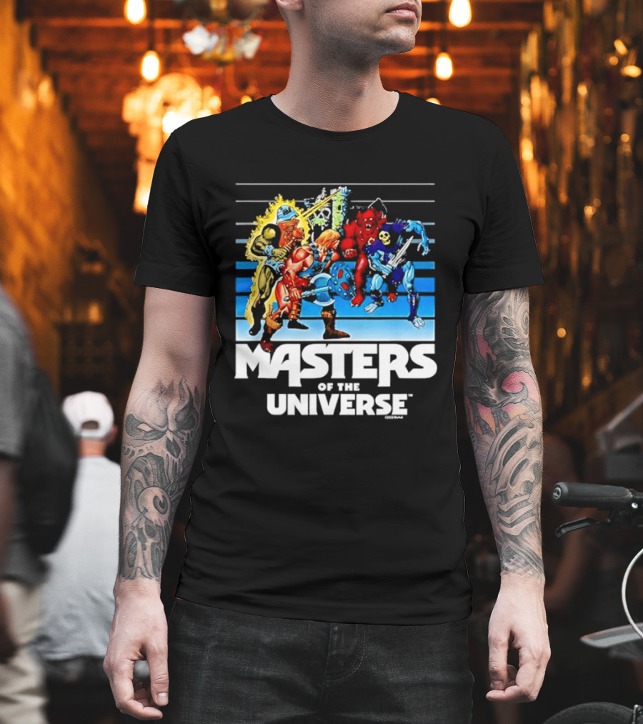 Masters of the Universe He Man Skeletor and Characters Clash T-Shirt