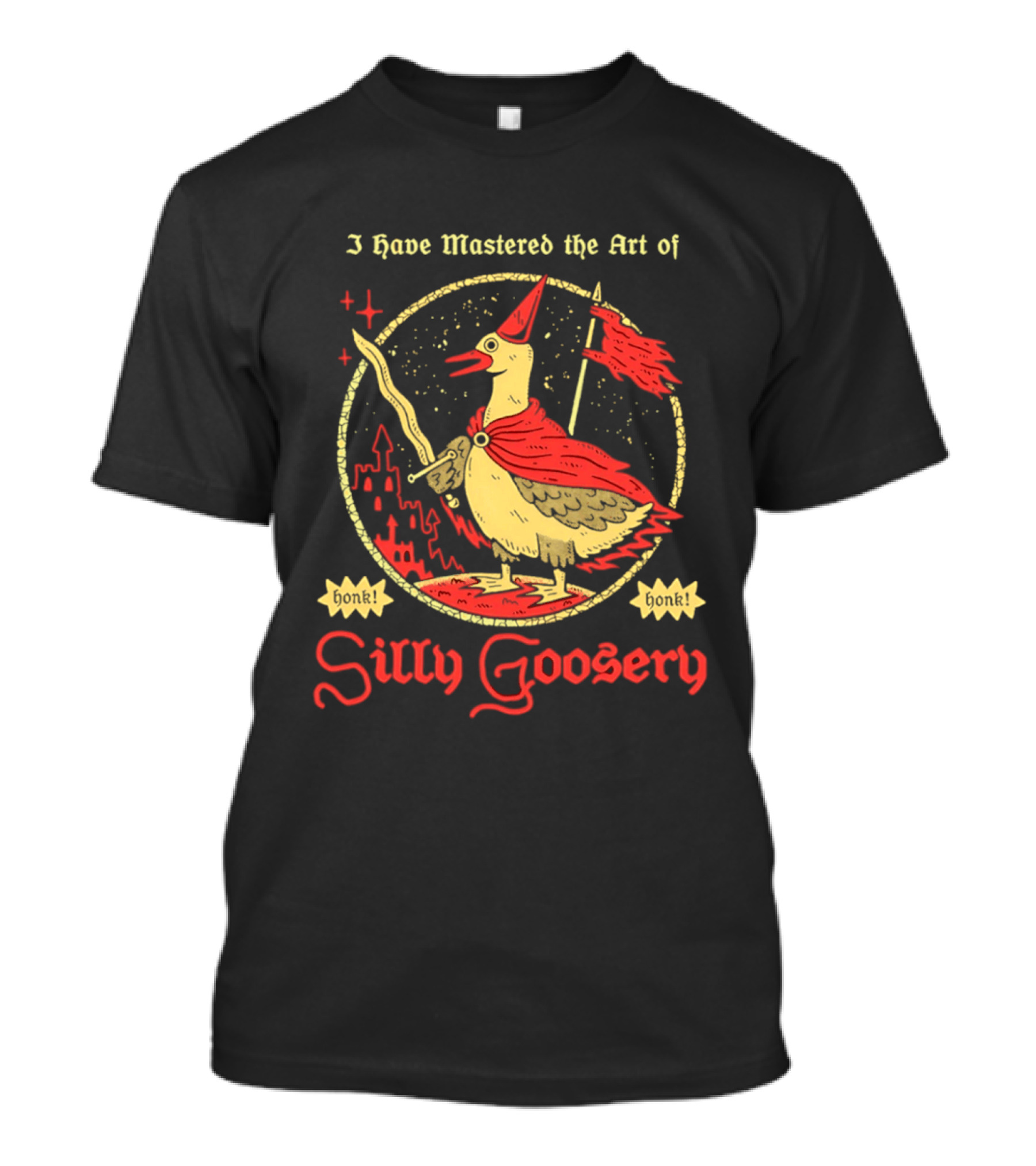 I Have Mastered The Art Of Silly Goosery Wizard Goose With Wand And Cape T-Shirt