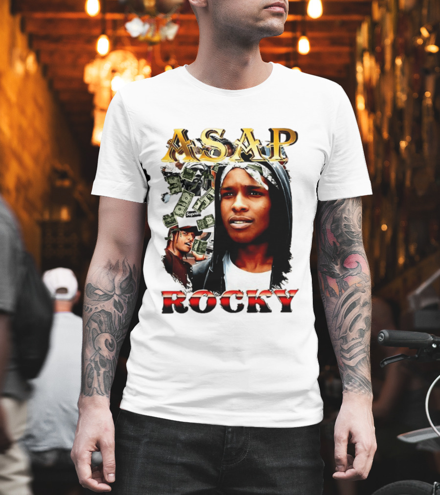 ASAP Rocky Supreme Dollar Money Music Lover T-Shirt