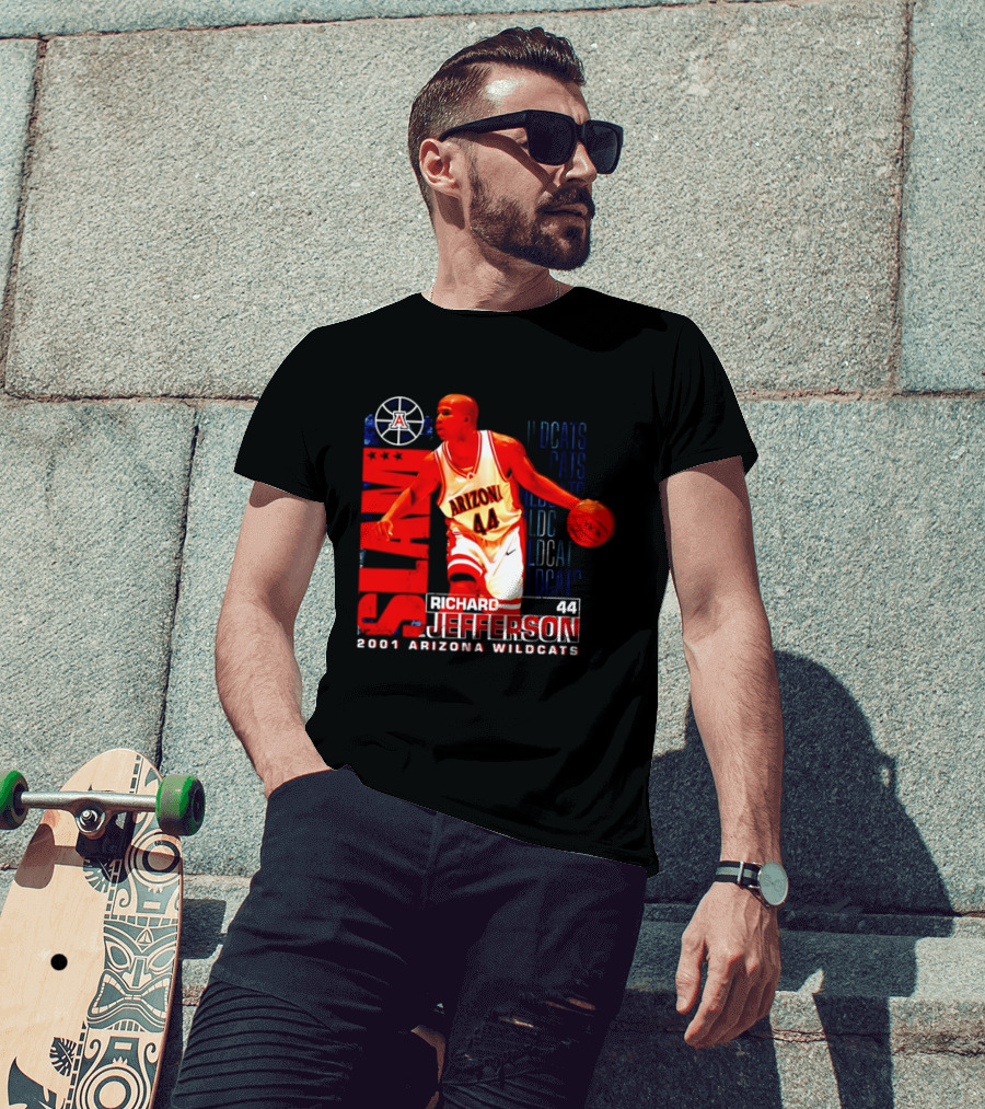 Richard Jefferson 2001 Arizona Wildcats Slam Dunk Wildcats T-Shirt